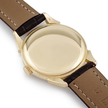 腕時計 パテックフィリップ PATEK PHILIPPE カラトラバ 1582 手巻き メンズ OH済 K18YG無垢 シルバー スモールセコンド ヴィンテージ