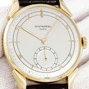 腕時計 パテックフィリップ PATEK PHILIPPE カラトラバ 1582 手巻き メンズ OH済 K18YG無垢 シルバー スモールセコンド ヴィンテージ