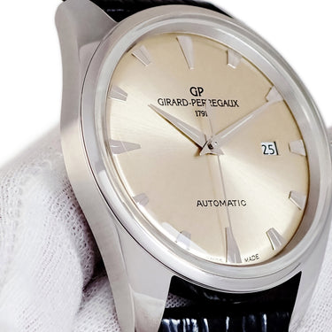 腕時計 ジラールペルゴ GIRARD PERREGAUX ヘリテージ 1957 41957-11-131-BB6A 自動巻き メンズ シャンパン サンレイ デイト 限定