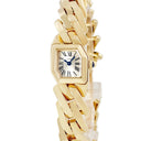 腕時計 カルティエ Cartier マイヨン ドゥ カルティエ SM WGBJ0002 クオーツ レディース K18YG無垢 スモールモデル 青針