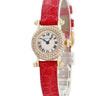 腕時計 カルティエ Cartier ミニ ディアボロ W1511556 クオーツ レディース K18YG無垢 ダイヤ ラウンド 青針 ローマン