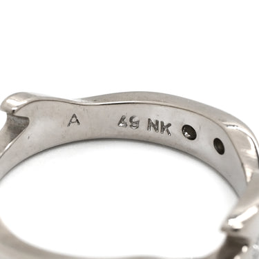 ジョージジェンセン Georg Jensen フュージョン 3連 ダイヤ ホワイトゴールド×イエローゴールド K18WG K18YG ダイヤモンド #49(JP9) リング 指輪 18K 18金 750 WG YG 3重 パズル 10号