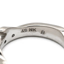 ジョージジェンセン Georg Jensen フュージョン 3連 ダイヤ ホワイトゴールド×イエローゴールド K18WG K18YG ダイヤモンド #49(JP9) リング 指輪 18K 18金 750 WG YG 3重 パズル 10号