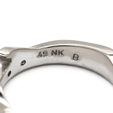 ジョージジェンセン Georg Jensen フュージョン 3連 ダイヤ ホワイトゴールド×イエローゴールド K18WG K18YG ダイヤモンド #49(JP9) リング 指輪 18K 18金 750 WG YG 3重 パズル 10号
