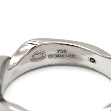 ジョージジェンセン Georg Jensen フュージョン 3連 ダイヤ ホワイトゴールド×イエローゴールド K18WG K18YG ダイヤモンド #49(JP9) リング 指輪 18K 18金 750 WG YG 3重 パズル 10号