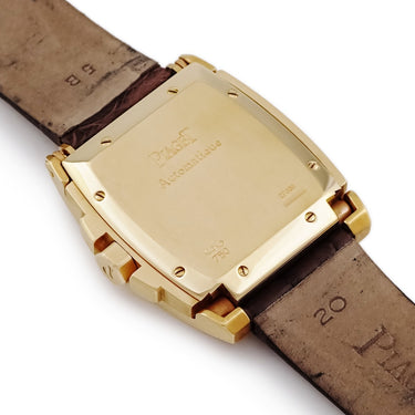 腕時計 ピアジェ PIAGET アップストリーム 27000 自動巻き メンズ K18YG無垢 トノー シルバー デイト バー アラビア