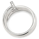 カルティエ Cartier ジュストアンクル ダブル ダイヤ B4211000 ホワイトゴールド K18WG ダイヤモンド #49(JP9) リング 指輪 18K 750 WG 9号