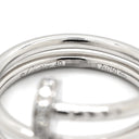 カルティエ Cartier ジュストアンクル ダブル ダイヤ B4211000 ホワイトゴールド K18WG ダイヤモンド #49(JP9) リング 指輪 18K 750 WG 9号