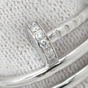 カルティエ Cartier ジュストアンクル ダブル ダイヤ B4211000 ホワイトゴールド K18WG ダイヤモンド #49(JP9) リング 指輪 18K 750 WG 9号