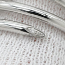 カルティエ Cartier ジュストアンクル ダブル ダイヤ B4211000 ホワイトゴールド K18WG ダイヤモンド #49(JP9) リング 指輪 18K 750 WG 9号