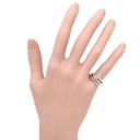 カルティエ Cartier ジュストアンクル ダブル ダイヤ B4211000 ホワイトゴールド K18WG ダイヤモンド #49(JP9) リング 指輪 18K 750 WG 9号