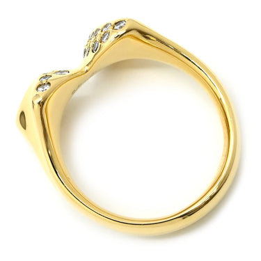 ティファニー Tiffany & Co バタフライ ダイヤ イエローゴールド K18YG ダイヤモンド リング 指輪 蝶モチーフ T＆Co. Au750 18K 18金 K18YG エルサ ペレッティ 9号