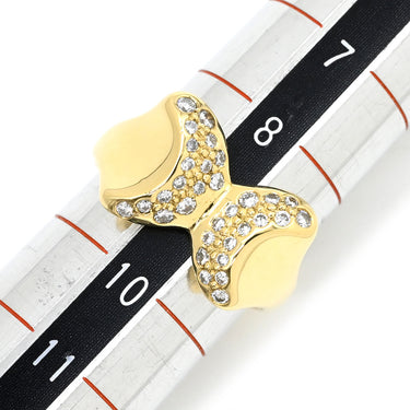ティファニー Tiffany & Co バタフライ ダイヤ イエローゴールド K18YG ダイヤモンド リング 指輪 蝶モチーフ T＆Co. Au750 18K 18金 K18YG エルサ ペレッティ 9号