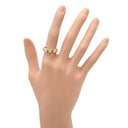 ヴァンクリーフアーペル Van Cleef & Arpels ハート ダイヤ イエローゴールド K18YG ダイヤモンド リング 指輪 750 18K 一列 1文字 11号