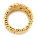ブルガリ BVLGARI スピーガ ダイヤリング イエローゴールド K18YG ダイヤモンド リング 指輪 スピガ スネーク 750 18K 18金 YG 14号
