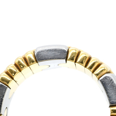 ブルガリ BVLGARI パレンテシ リング イエローゴールド×シルバー K18YG ステンレス リング 指輪 18K 750 18金 K18YG×SS コンビ 9号