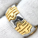 ブルガリ BVLGARI パレンテシ リング イエローゴールド×シルバー K18YG ステンレス リング 指輪 18K 750 18金 K18YG×SS コンビ 9号