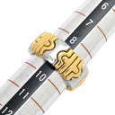 ブルガリ BVLGARI パレンテシ リング イエローゴールド×シルバー K18YG ステンレス リング 指輪 18K 750 18金 K18YG×SS コンビ 9号