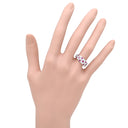 ミキモト MIKIMOTO ルビー ダイヤモンド レッド×ホワイトゴールド K18WG ダイヤモンド ルビー リング 指輪 MIKIMOTO 赤 レッド Au750 18K 18金 パヴェ ワイド 幅広 8.5号