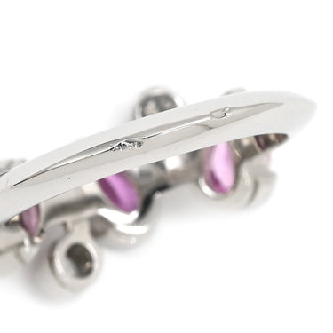 カルティエ Cartier メリメロ ピンク×プラチナシルバー Pt950 ダイヤモンド ピンクサファイア #49(JP9) リング 指輪 ピンクサファイア ダイヤモンド 8.5号