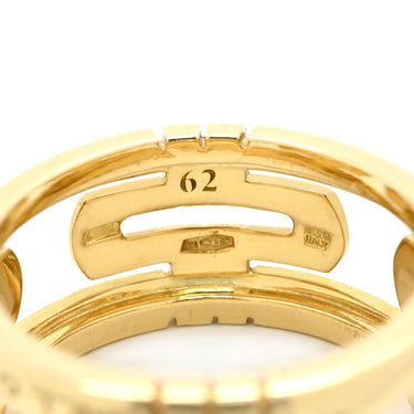 ブルガリ BVLGARI パレンテシ オープンワーク ラージ イエローゴールド K18YG #62(JP22) リング 指輪 750 18K 18金 21号