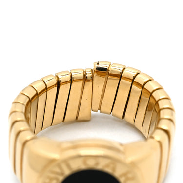 ブルガリ BVLGARI ブルガリブルガリ トゥボガス ブラック×イエローゴールド K18YG オニキス リング 指輪 18K 18金 オニキス 11号