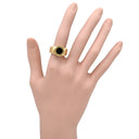 ブルガリ BVLGARI ブルガリブルガリ トゥボガス ブラック×イエローゴールド K18YG オニキス リング 指輪 18K 18金 オニキス 11号