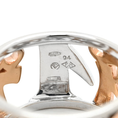 フランクミュラー FRANCK MULLER タリスマン ピンクゴールド×ホワイトゴールド K18PG K18WG ダイヤモンド リング 指輪 18K 750 数字 ダイヤモンド お守り 20号