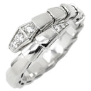ブルガリ BVLGARI セルペンティ ヴァイパー ダイヤ 360470 ホワイトゴールド K18WG ダイヤモンド #54-56 リング 指輪 750AU 18金 WG シングルコイル 15号