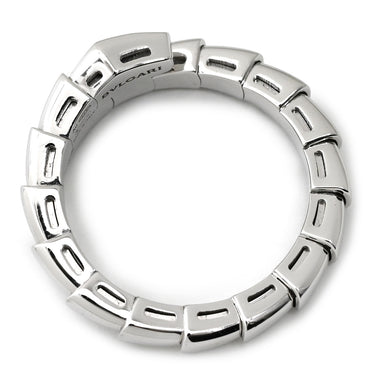 ブルガリ BVLGARI セルペンティ ヴァイパー ダイヤ 360470 ホワイトゴールド K18WG ダイヤモンド #54-56 リング 指輪 750AU 18金 WG シングルコイル 15号