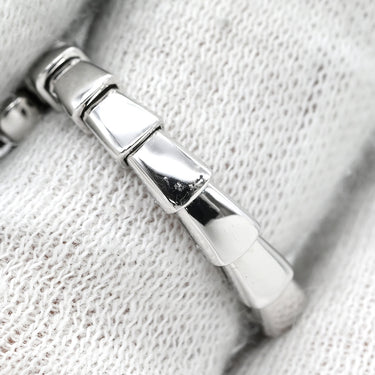 ブルガリ BVLGARI セルペンティ ヴァイパー ダイヤ 360470 ホワイトゴールド K18WG ダイヤモンド #54-56 リング 指輪 750AU 18金 WG シングルコイル 15号