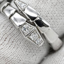 ブルガリ BVLGARI セルペンティ ヴァイパー ダイヤ 360470 ホワイトゴールド K18WG ダイヤモンド #54-56 リング 指輪 750AU 18金 WG シングルコイル 15号