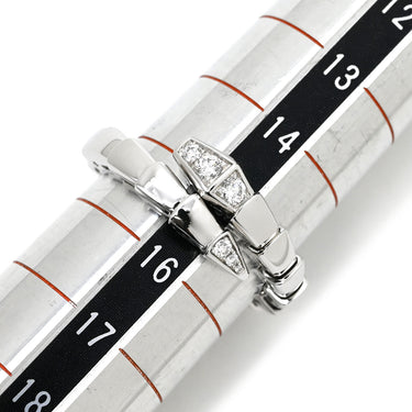 ブルガリ BVLGARI セルペンティ ヴァイパー ダイヤ 360470 ホワイトゴールド K18WG ダイヤモンド #54-56 リング 指輪 750AU 18金 WG シングルコイル 15号