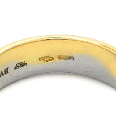 ブルガリ BVLGARI オンダリング イエローゴールド×ホワイトゴールド K18YG K18WG リング 指輪 750 18金 YG WG コンビ 13.5号
