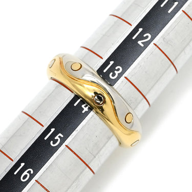 ブルガリ BVLGARI オンダリング イエローゴールド×ホワイトゴールド K18YG K18WG リング 指輪 750 18金 YG WG コンビ 13.5号