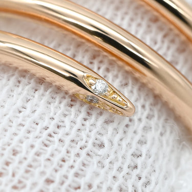 カルティエ Cartier ジュストアンクル ダブル ダイヤ B4210800 ピンクゴールド K18PG ダイヤモンド #50(JP10) リング 指輪 18K 750 PG 10号