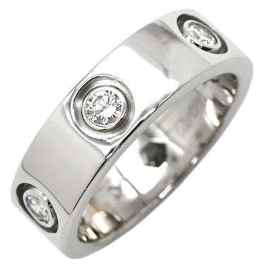 カルティエ Cartier ラブリング フルダイヤ B4026000 ホワイトゴールド K18WG ダイヤモンド #50(JP10) リング 指輪 LOVE Ring 750WG 6Pダイヤモンド 10号