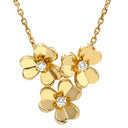 ヴァンクリーフアーペル Van Cleef & Arpels フリヴォル ペンダント 3フラワー ミニモデル VCARP2DU00 イエローゴールド K18YG ダイヤモンド ネックレス 18K ダイヤ VCA