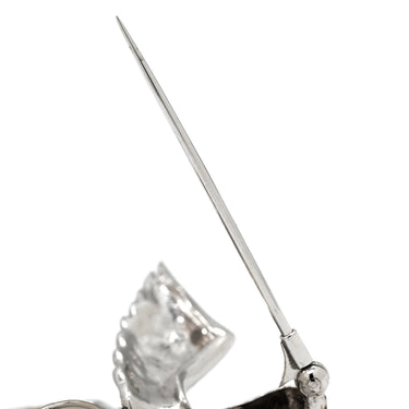 ミキモト MIKIMOTO 鳥モチーフ イエローゴールド×ホワイトゴールド K18YG K14WG オパール ダイヤ 色石 ブローチ MIKIMOTO 750YG 585WG ペンダントトップ