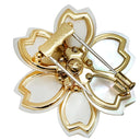 ヴァンクリーフアーペル Van Cleef & Arpels ローズ ド ノエル ミディアム VCARA53400 パールホワイトXイエローゴールド K18YG ダイヤモンド マザーオブパール ブローチ 750YG 18K シェル ダイヤ