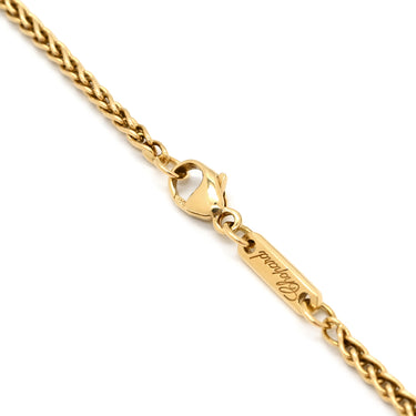 ショパール CHOPARD ハッピーダイヤモンド 80/1213-20 パールホワイト×イエローゴールド K18YG ダイヤモンド シェル ネックレス 8Pムービングダイヤ ラージ シェル K18YG