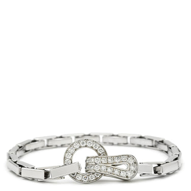 カルティエ Cartier アグラフ ダイヤ Ｎ4208853 ホワイトゴールド K18WG ダイヤモンド ブレスレット 750 18K WG 18金