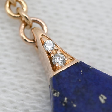 ブルガリ BVLGARI ディーヴァ ドリーム 9モチーフ ロング ブルー×パープルXピンクゴールド K18PG ターコイズ ラピスラズリ ダイヤモンド ネックレス 750 18K ターコイズ ラピスラズリ ダイヤ