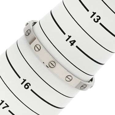 カルティエ Cartier LOVE ラブブレスレット 旧型 ホワイトゴールド K18WG #16 ブレスレット 750WG 18K 18金 バングル