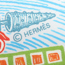 エルメス HERMES ツイリー ローズ×ターコイズ×オレンジ シルク スカーフ 【Super Silk Quest/スーパー シルク クエスト】