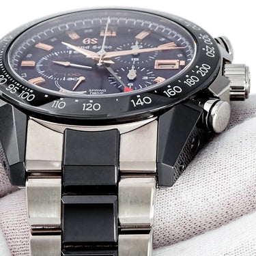 腕時計 グランドセイコー Grand Seiko ブラックセラミックスコレクション スプリングドライブ SBGC219 9R96-0AD0 自動巻き メンズ 限定