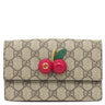 グッチ GUCCI GGスプリーム キャンバス ミニバッグ 481291 ベージュ×ハイビスカスレッド GGスプリームキャンバス ショルダーバッグ ゴールド金具 チェリー さくらんぼ 付き