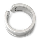 カルティエ Cartier C2 ダイヤモンド LM ホワイトゴールド K18WG ダイヤモンド #51(JP11) リング 指輪 ワイド Cドゥ 2C Au750 18K WG 11号