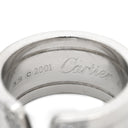 カルティエ Cartier C2 ダイヤモンド LM ホワイトゴールド K18WG ダイヤモンド #51(JP11) リング 指輪 ワイド Cドゥ 2C Au750 18K WG 11号