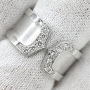 カルティエ Cartier C2 ダイヤモンド LM ホワイトゴールド K18WG ダイヤモンド #51(JP11) リング 指輪 ワイド Cドゥ 2C Au750 18K WG 11号